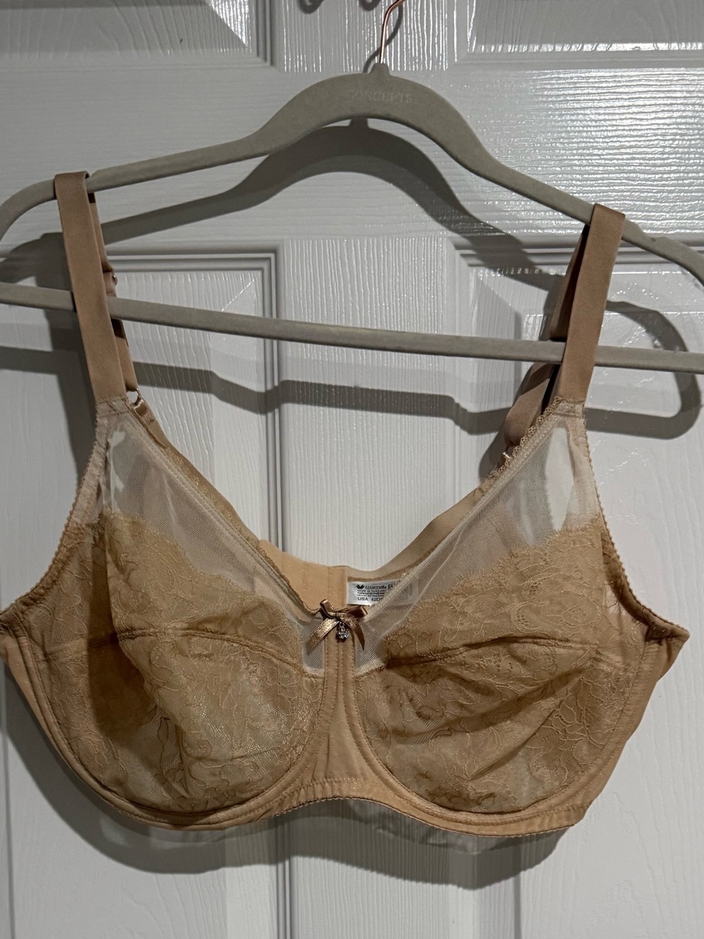 Wacoal Tan Lace Full Coverage Underwire Bra
